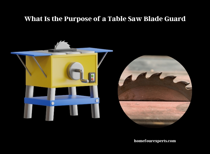 what is the purpose of a table saw blade guard