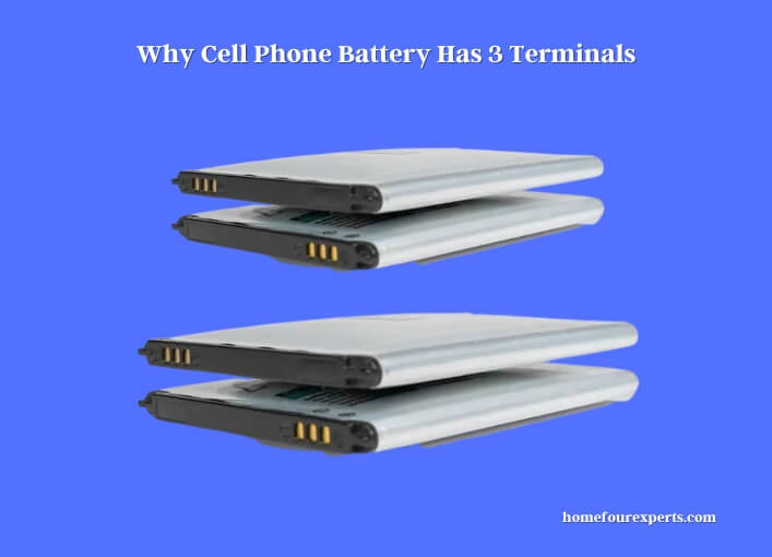 why cell phone battery has 3 terminals