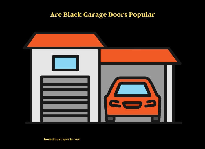 are black garage doors popular