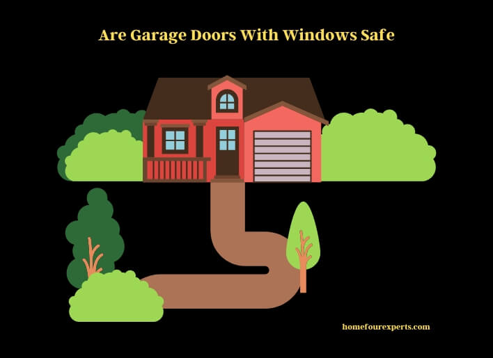 are garage doors with windows safe