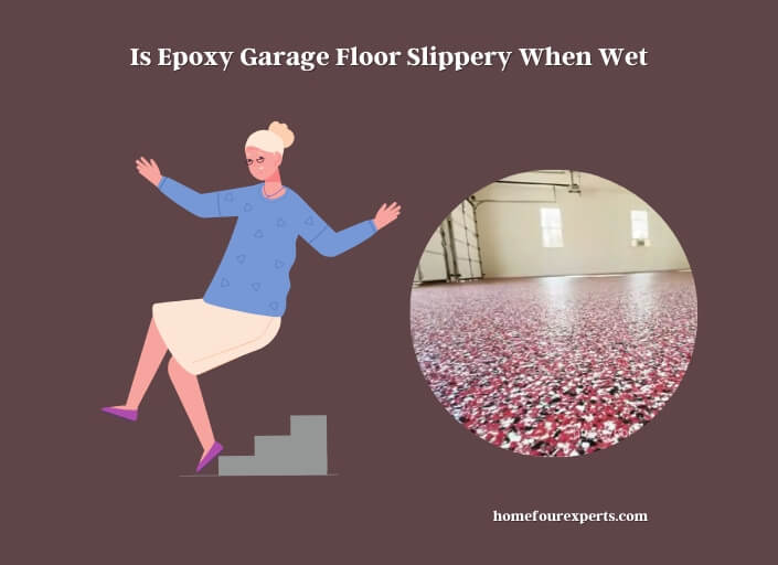 is epoxy garage floor slippery when wet
