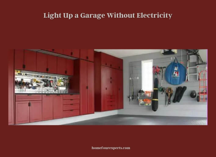 light up a garage without electricity