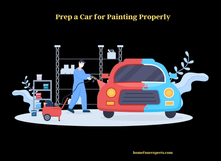 prep a car for painting properly
