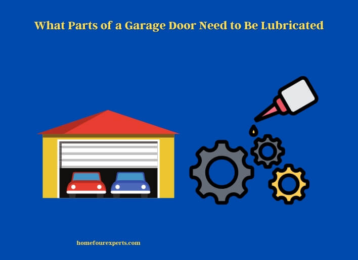 what parts of a garage door need to be lubricated