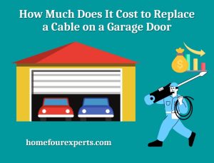 how much does it cost to replace a cable on a garage door