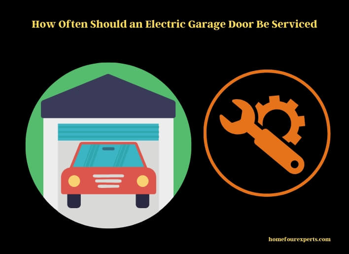 how often should an electric garage door be serviced