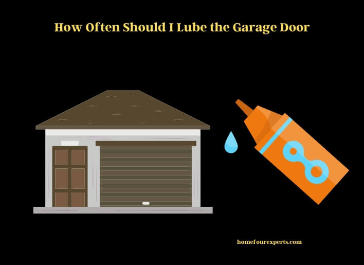 how often should i lube the garage door