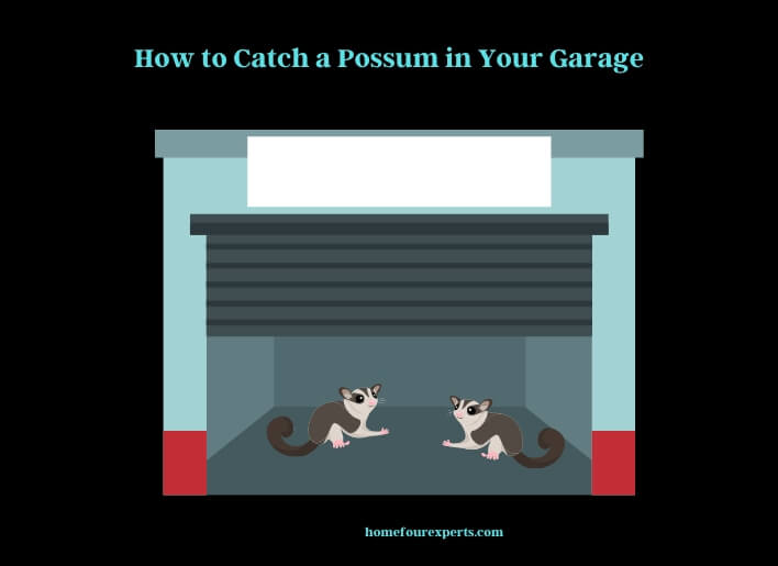 how to catch a possum in your garage