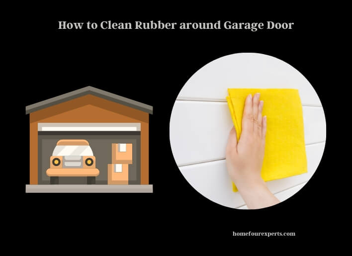 how to clean rubber around garage door