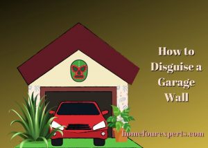 how to disguise a garage wall