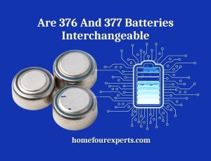 are 376 and 377 batteries interchangeable
