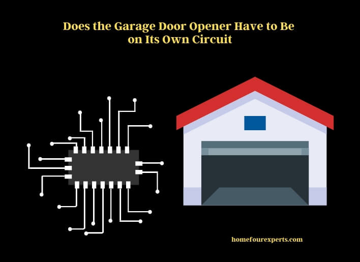 does the garage door opener have to be on its own circuit