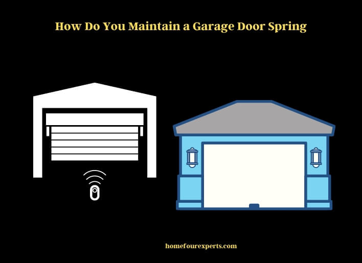 how do you maintain a garage door spring