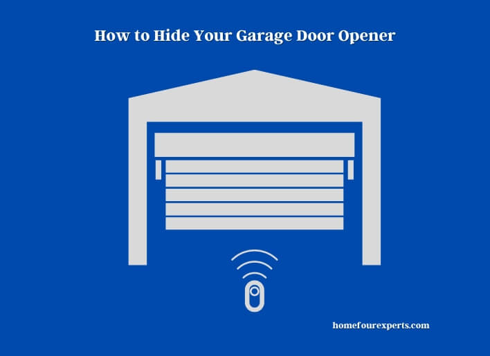 how to hide your garage door opener