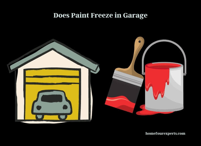 does paint freeze in garage