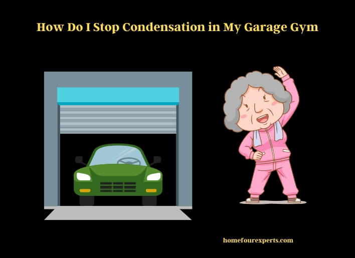 how do i stop condensation in my garage gym