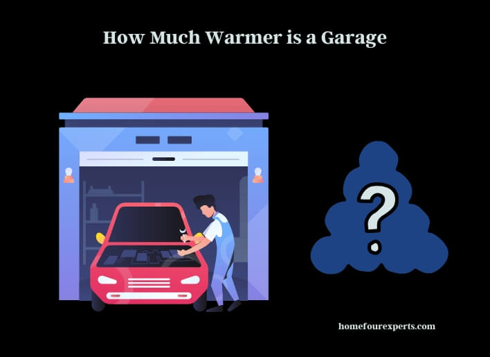 how much warmer is a garage