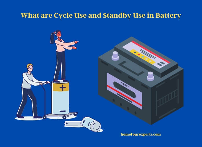 what are cycle use and standby use in battery