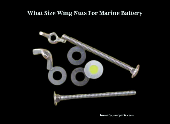 what size wing nuts for marine battery