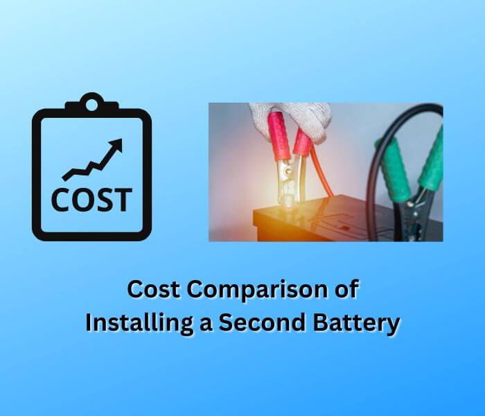 cost comparison of installing a second battery
