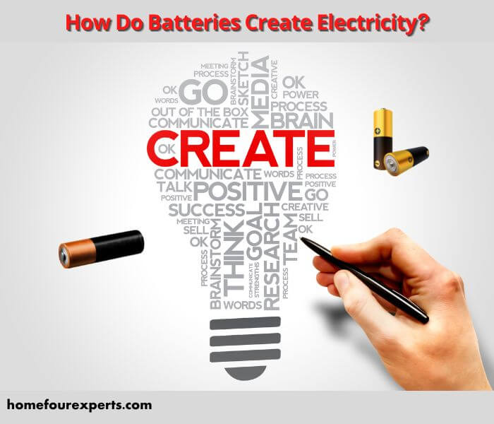 how do batteries create electricity
