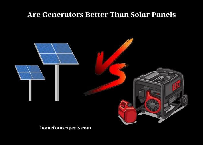 are generators better than solar panels