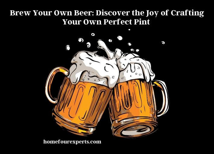 brew your own beer discover the joy of crafting your own perfect pint