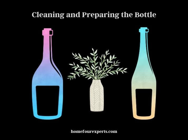 cleaning and preparing the bottle