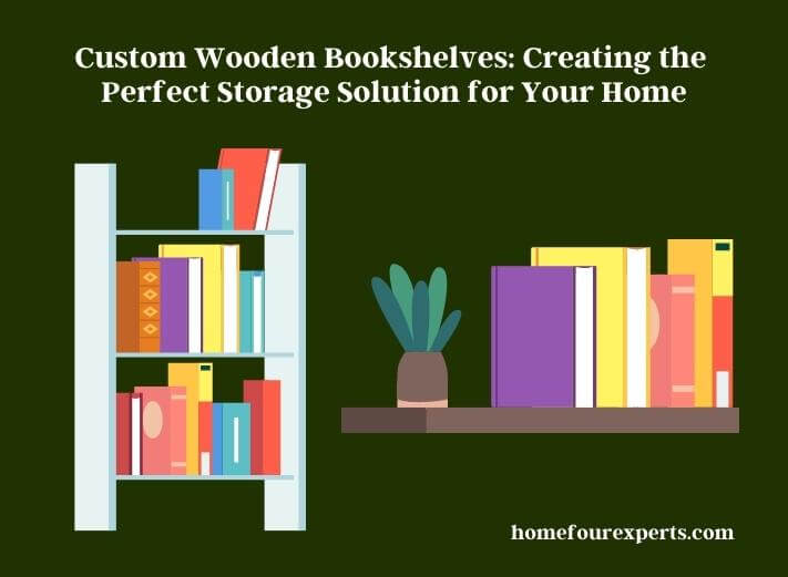 custom wooden bookshelves creating the perfect storage solution for your home