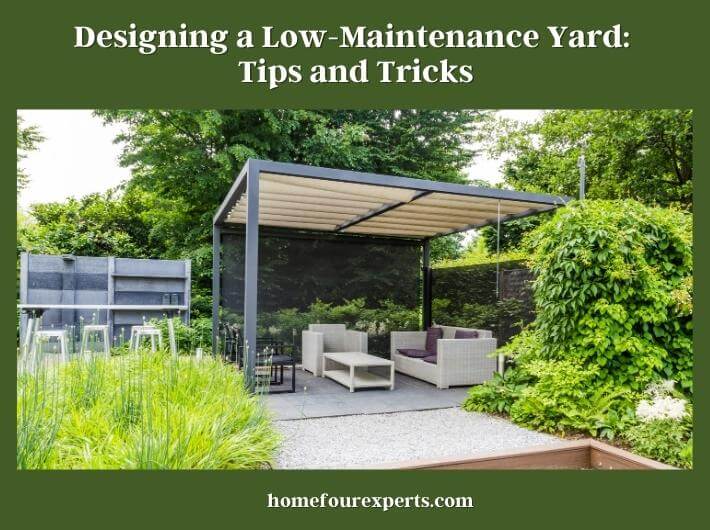 designing a low-maintenance yard tips and tricks