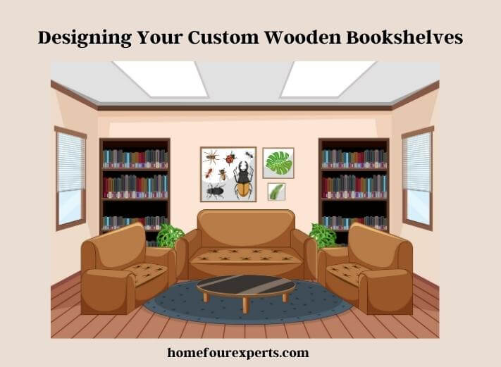 designing your custom wooden bookshelves