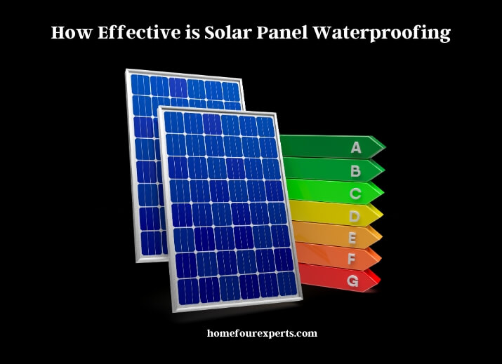 how effective is solar panel waterproofing