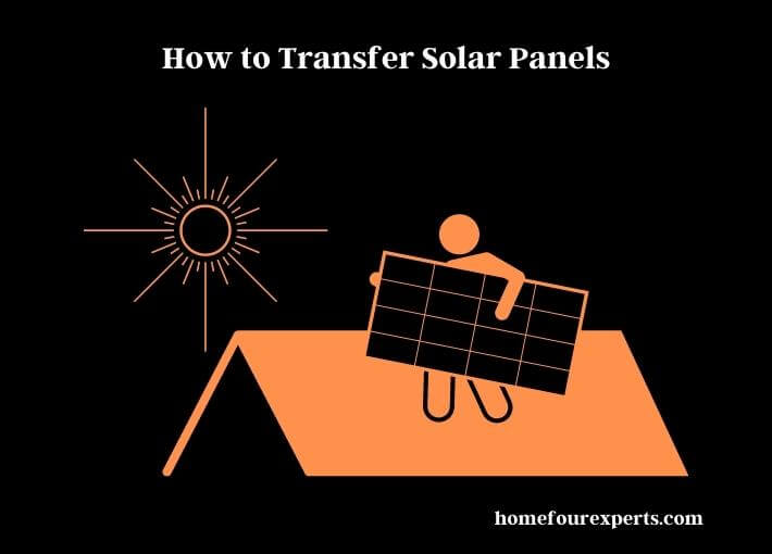 how to transfer solar panels