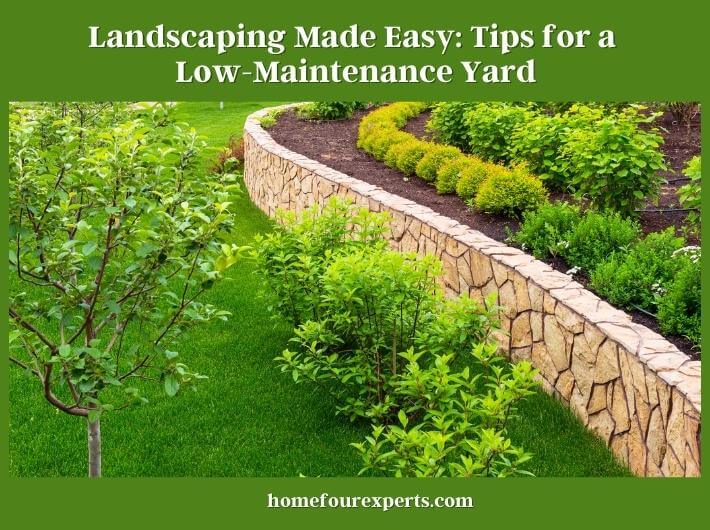 landscaping made easy tips for a low-maintenance yard