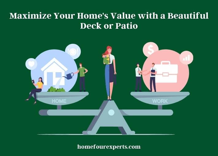 maximize your home's value with a beautiful deck or patio