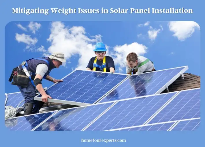 mitigating weight issues in solar panel installation