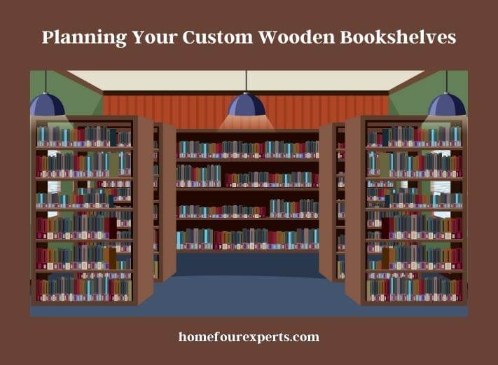 planning your custom wooden bookshelves