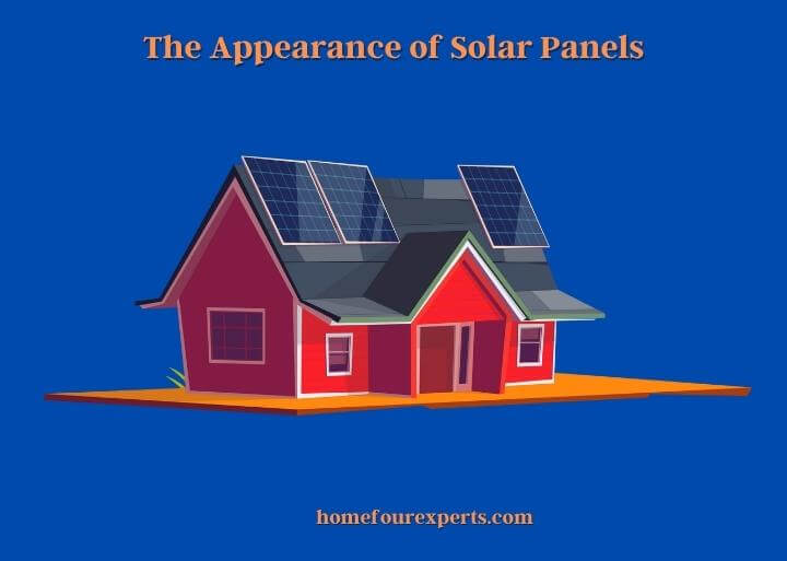 the appearance of solar panels