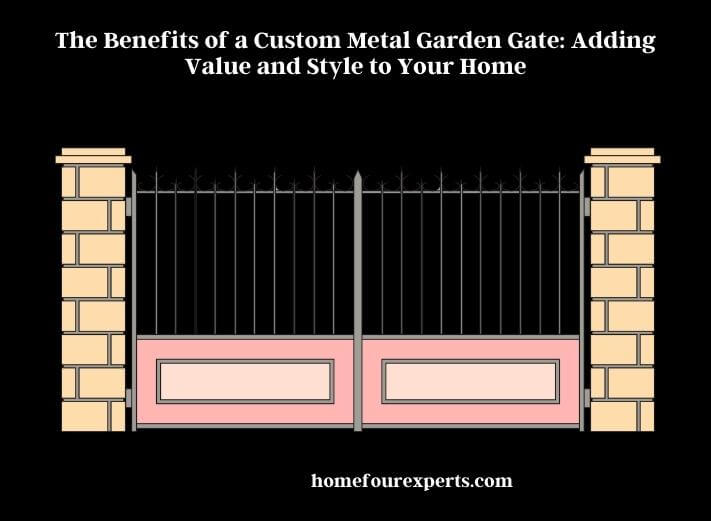 the benefits of a custom metal garden gate adding value and style to your home