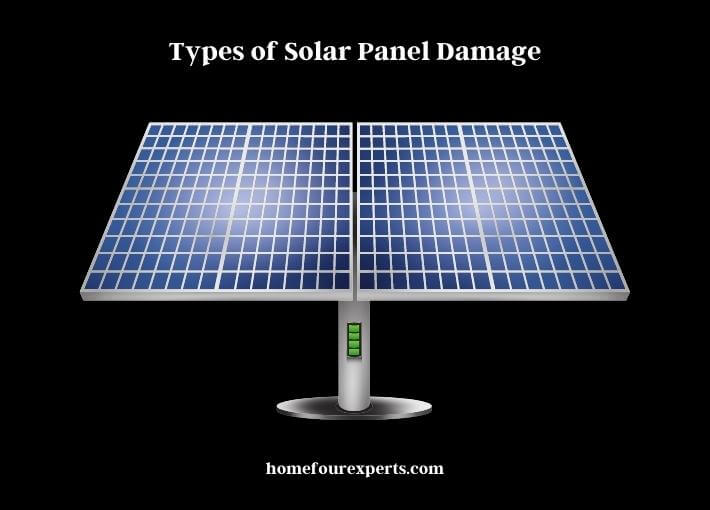 types of solar panel damage