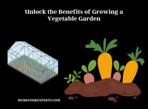 unlock the benefits of growing a vegetable garden