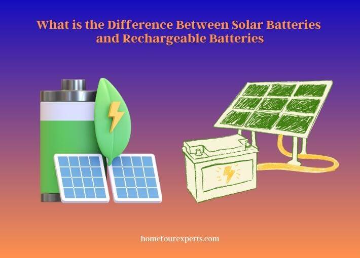 what is the difference between solar batteries and rechargeable batteries