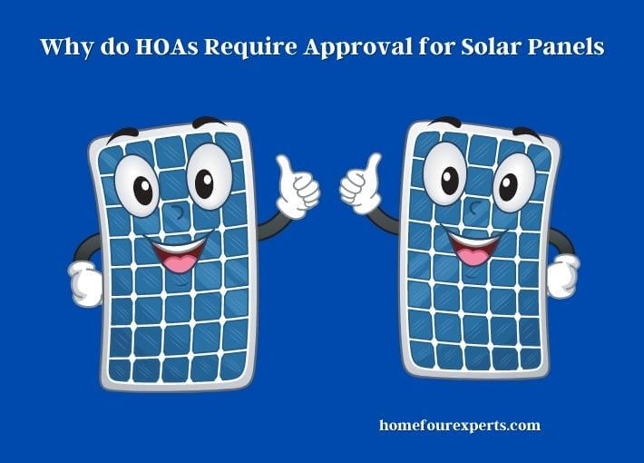 why do hoas require approval for solar panels