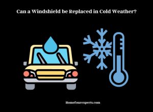 can a windshield be replaced in cold weather