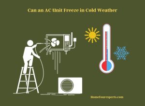 can an ac unit freeze in cold weather