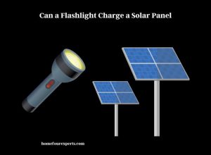 can a flashlight charge a solar panel