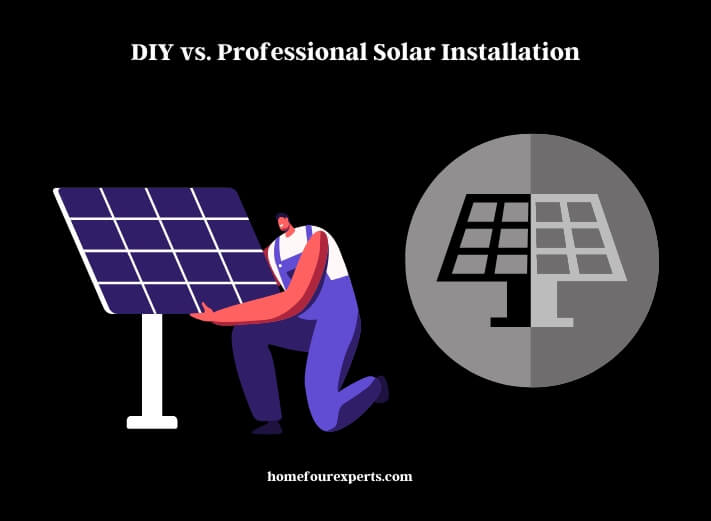 diy vs. professional solar installation