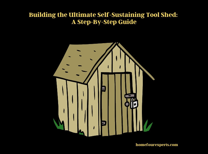 building the ultimate self-sustaining tool shed a step-by-step guide