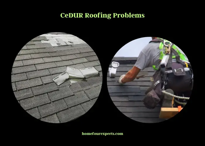 cedur roofing problems