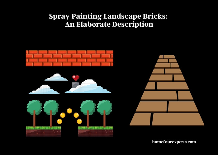 spray painting landscape bricks an elaborate description
